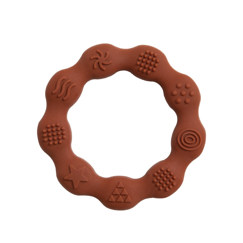 Baby Silicone Teethers Food Grade Newborn Pacifier Relief Design Teether BPA Free Infant Tactile Training Toys Bebe Teething Toy