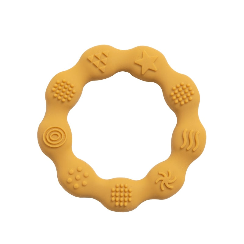 Baby Silicone Teethers Food Grade Newborn Pacifier Relief Design Teether BPA Free Infant Tactile Training Toys Bebe Teething Toy