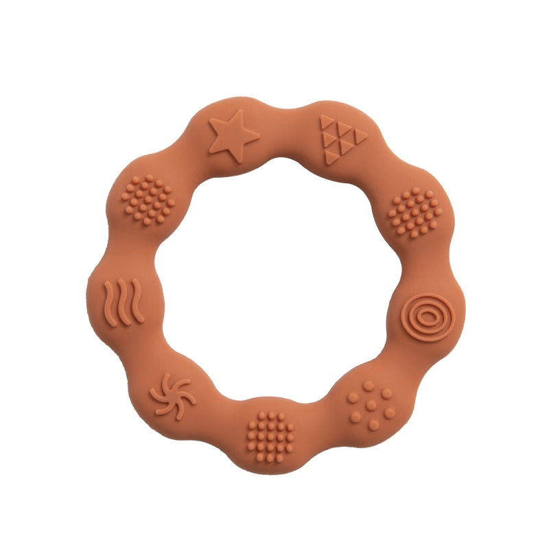 Baby Silicone Teethers Food Grade Newborn Pacifier Relief Design Teether BPA Free Infant Tactile Training Toys Bebe Teething Toy