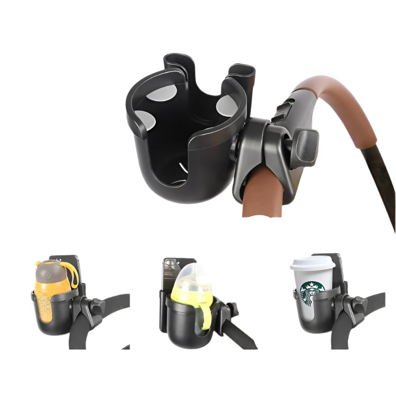Baby Stroller Accessories coffee Cup Holder universal tricycle pram Water Bottle mobile phone and drink holder wheelchair cart