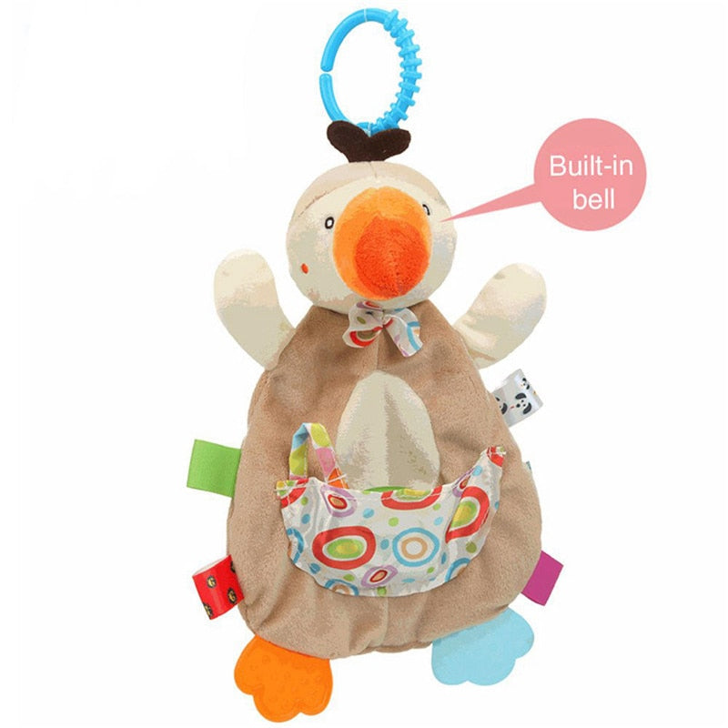 Baby Rattles Toys 0-12 Months Bed Stroller Infant Mobile Hanging Cartoon Newborn Puppy Bee Plush Toys Boys Girls