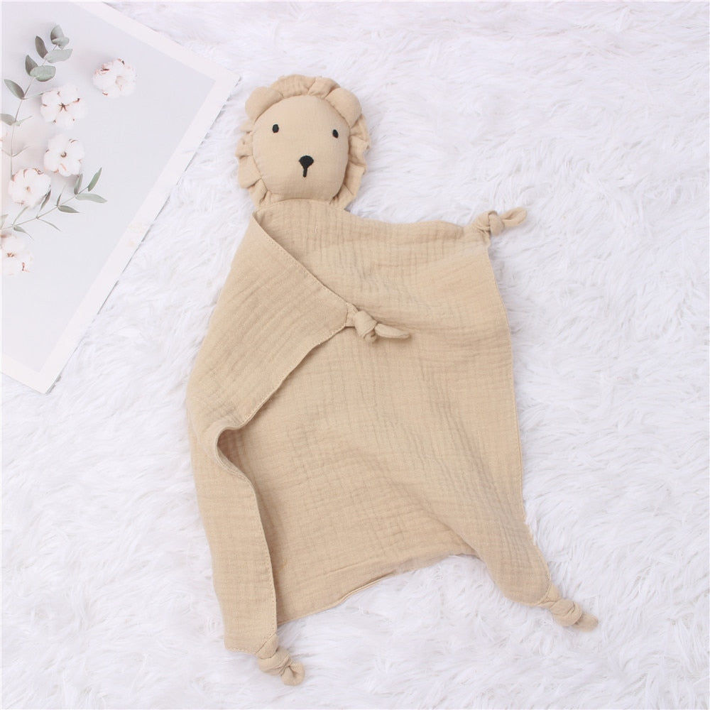 Baby Cotton Comforter Blanket Soft Newborn Sleeping Dolls Kids Fashion Sleep Toy Soothe Appease Towel Bibs