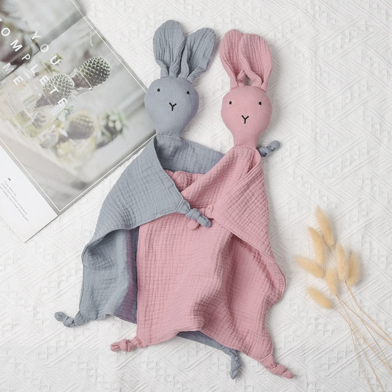 Baby Cotton Comforter Blanket Soft Newborn Sleeping Dolls Kids Fashion Sleep Toy Soothe Appease Towel Bibs