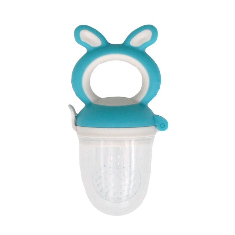 1PC Silicone Baby Fruit Feeder with Cover Baby Nipple Fresh Food Vegetable Supplement Soother Nibbler Feeding Teething Pacifier