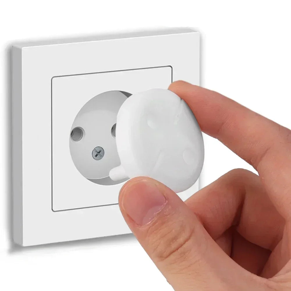 White Electrical Safety Socket Protective Cover