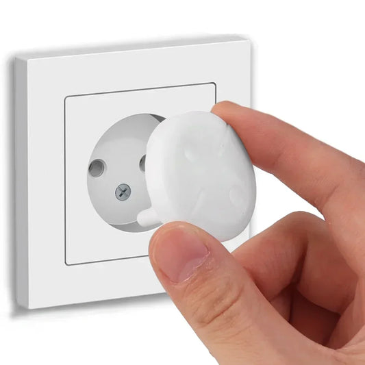 White Electrical Safety Socket Protective Cover