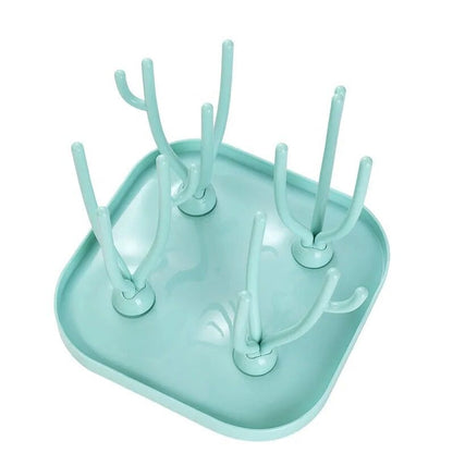 Baby Bottle Drying Racks Baby Bottle Holder Blue Pink Bottle Cleaning Dryer Drainer Storage Removable Support