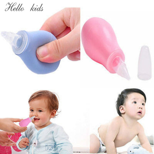 Newborn Baby Children Nose Aspirator Toddler Nose Cleaner Infant Snot Vacuum Sucker Soft Tip Cleaner Baby Care Products